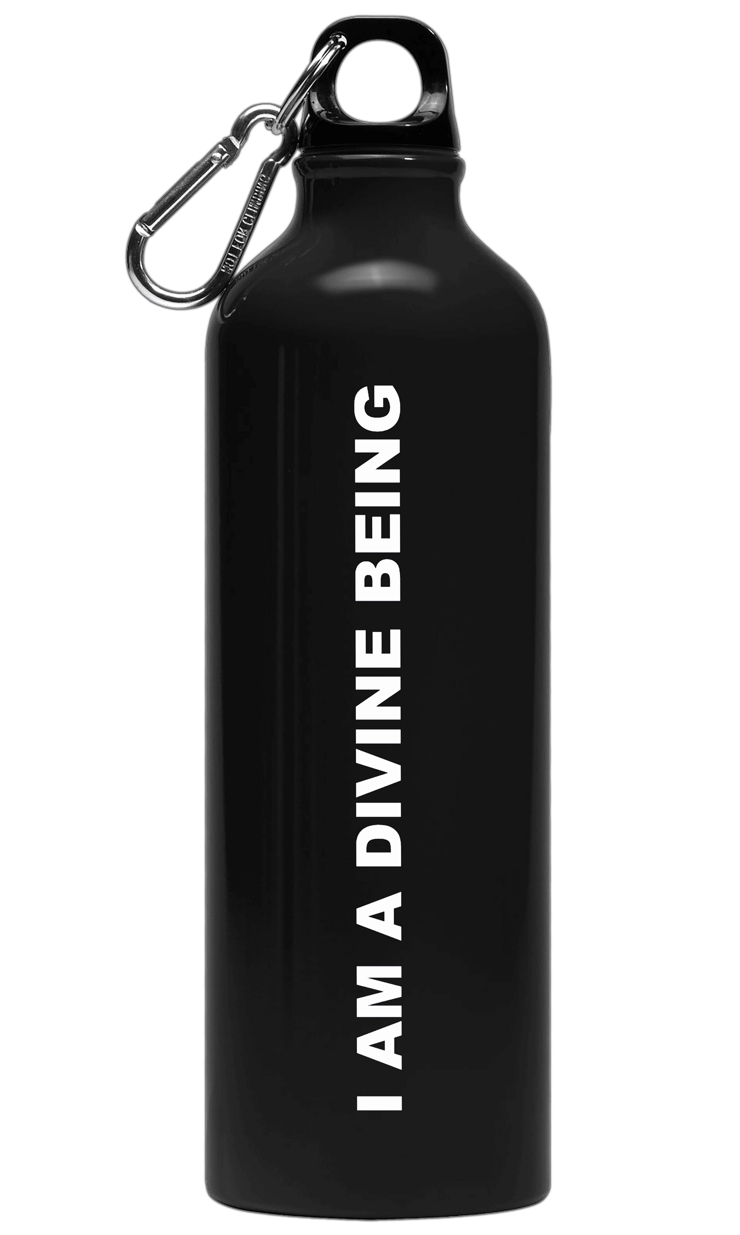 Divine Soul Embellished Metal Water Bottle
