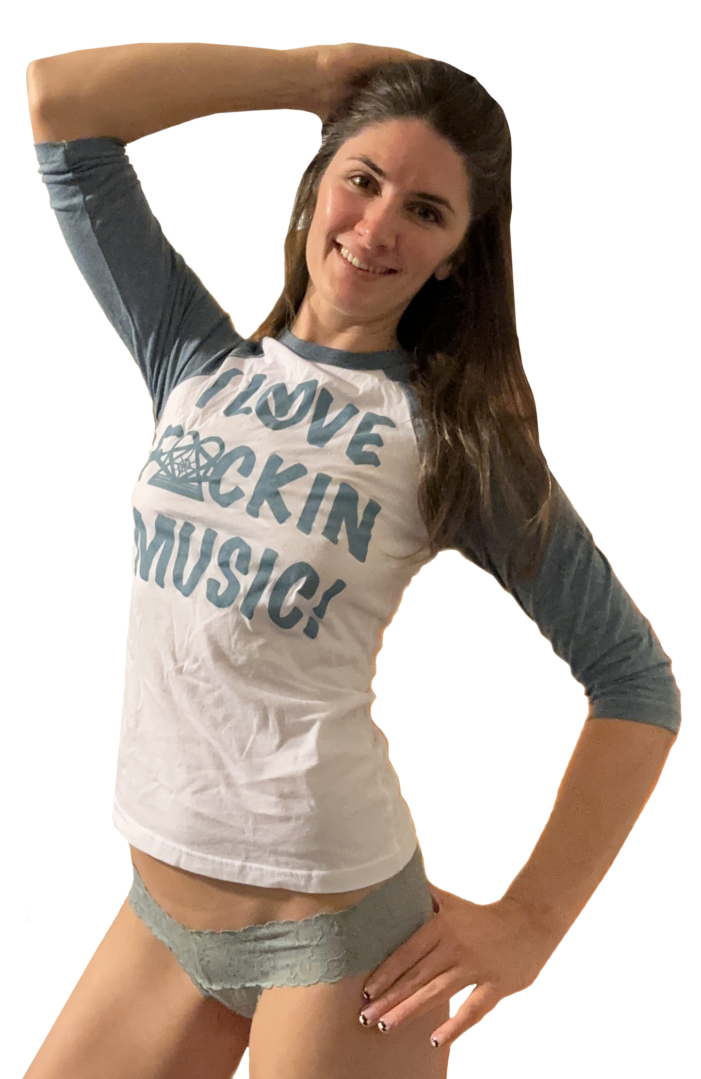 I Love FKN Music Raglan