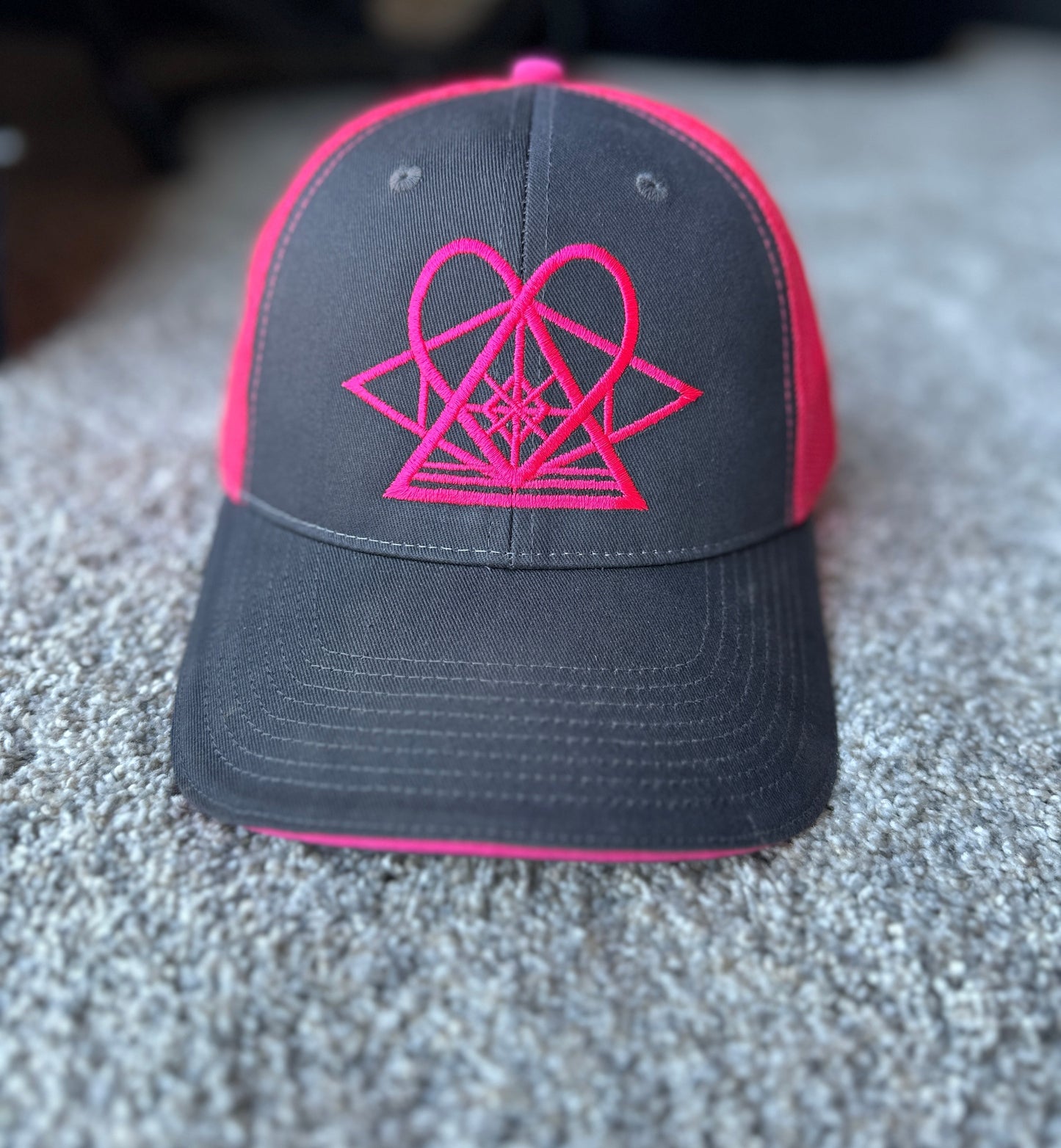 DSL Two Toned Snap Back Trucker Hat with Mesh Back.