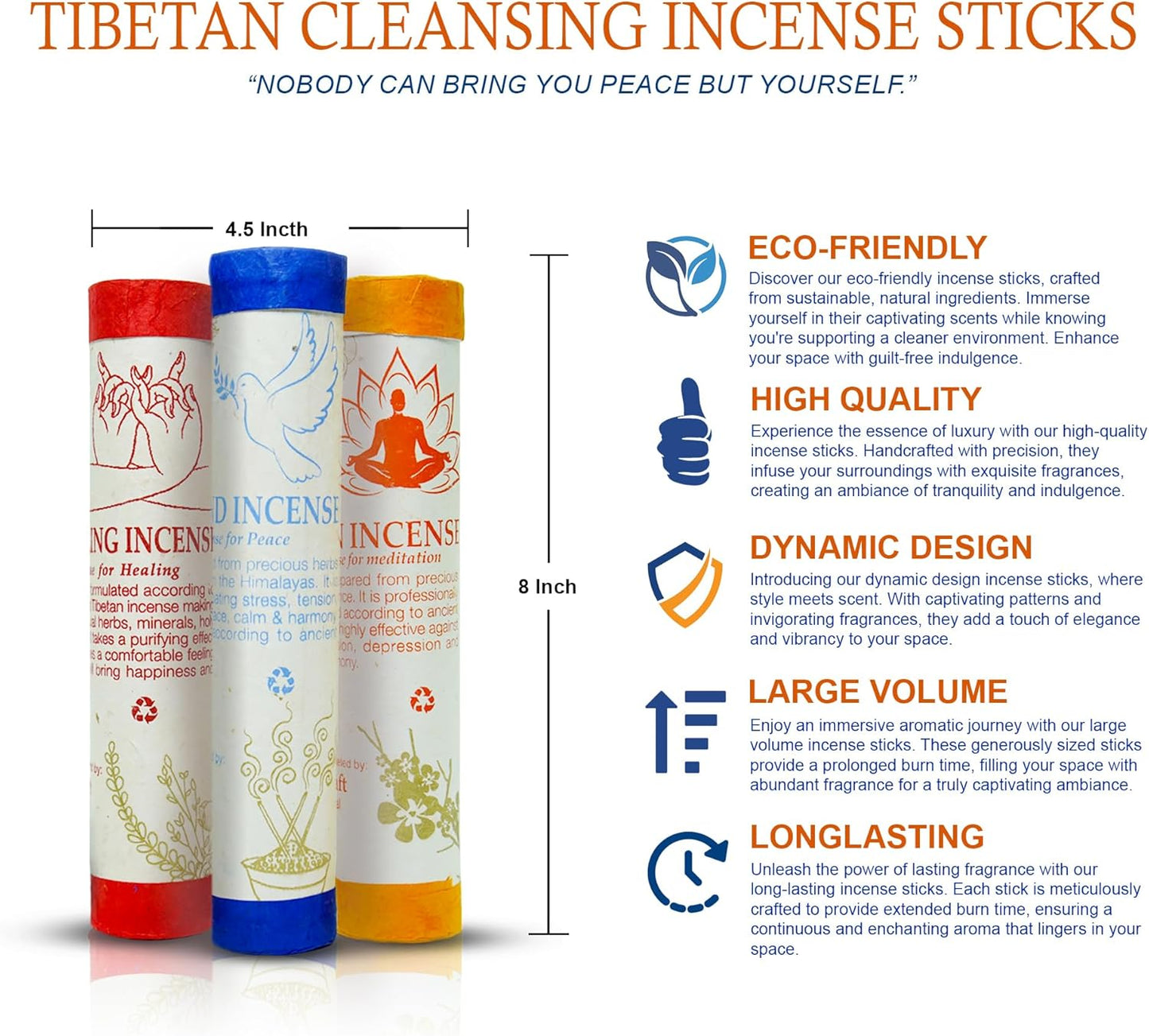 Tibetan Incense Sticks Pack of 3|Hand Rolled Aromatherapy Supplies| Spiritual Natural Insense for Relaxation|Home Scents Products Useful for Mindfulness|Therapeutic Fragrances for Wellness Rituals.