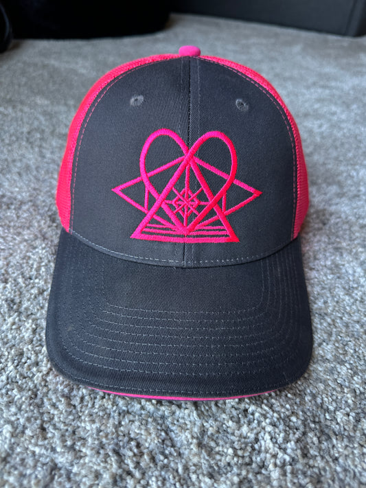 DSL Two Toned Trucker Hat with Mesh Back.