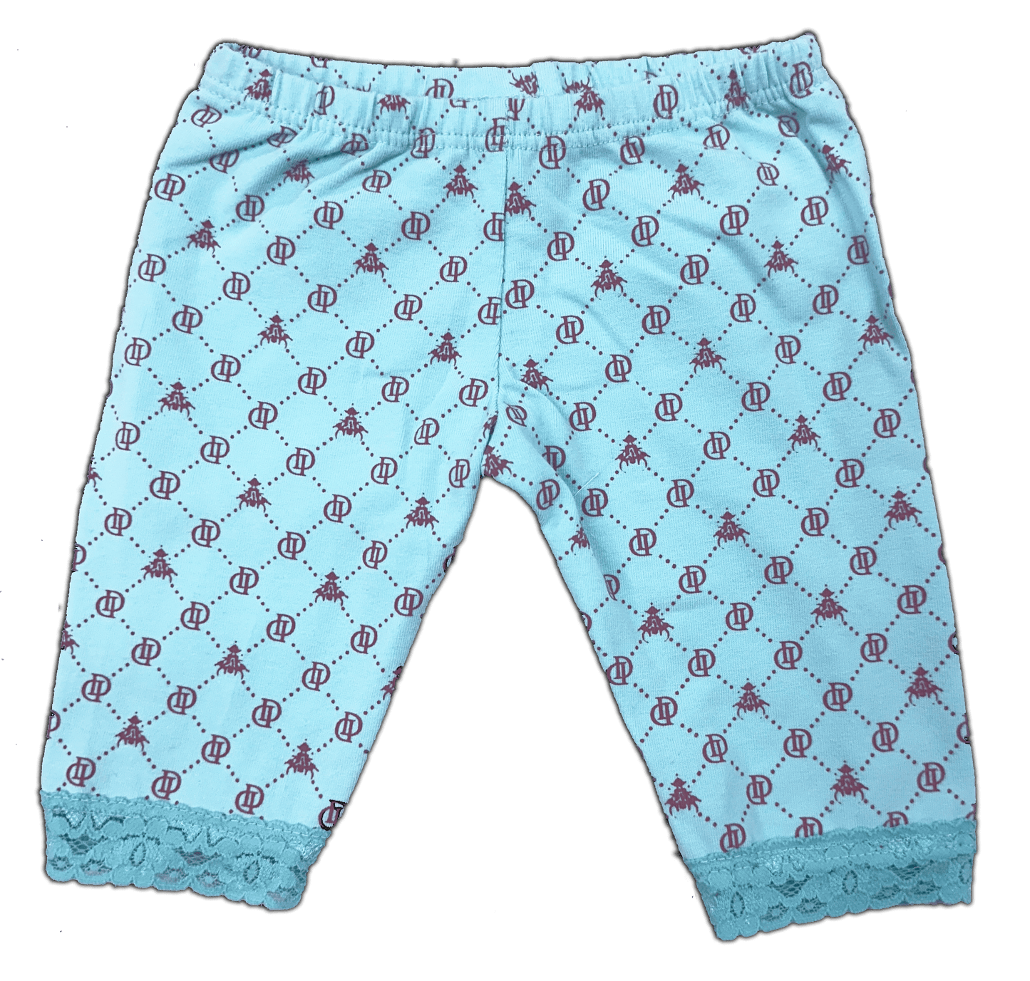 Custom Baby Cropped Laced Leggings